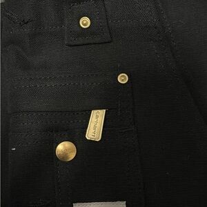 Carhartt Men's Black Denim Duckbill Coveralls